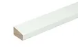 Glaslat A3 Meranti 15x33mm (bovenzijde afgeschuind) 80mu wit gegrond per 10 stuks