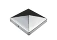 Paalkap piramide 121x121mm RVS 