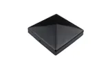 Paalkap piramide 71x71mm zwart
