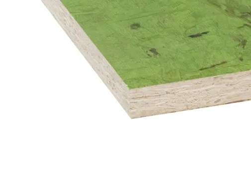 OSB Color 18mm 4 lagen "anti scratch" lak Klasse 3 groen U2/U2