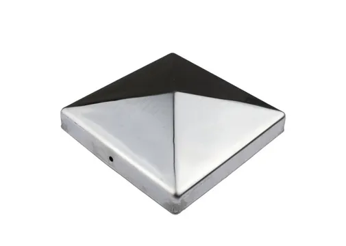 Paalkap piramide 121x121mm RVS 