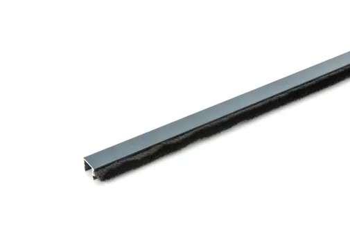 Tochtstrip 2600mm voor glazen schuifwand antraciet