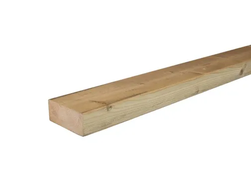 Regel Vuren 63x100mm (58x95mm netto) geschaafd geïmpregneerd 