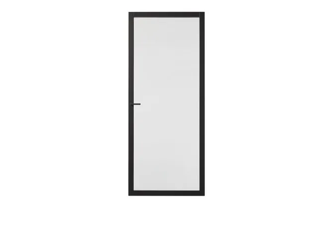 Binnendeur SSL 4000 met blankglas zwart RAL9011