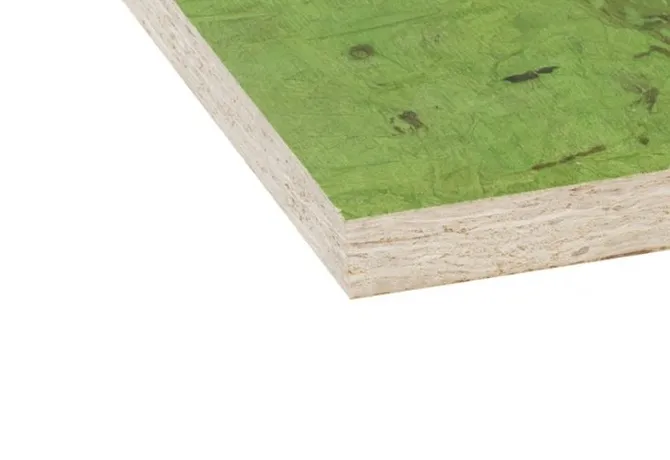 OSB Color 18mm 4 lagen "anti scratch" lak Klasse 3 groen U2/U2